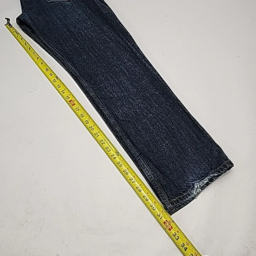 Levi's 514 Jeans Blue Straight Fit Men Size 36 x 32 Dark Wash Cotton